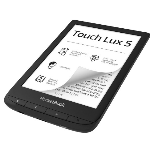 PocketBook Touch Lux 5 PB628, 6", Черен