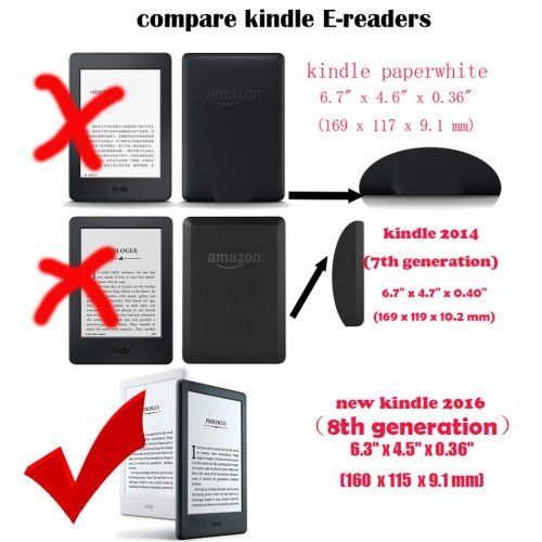 Калъф Business за Kindle 8(New Basic Kindle 2016), Лилав