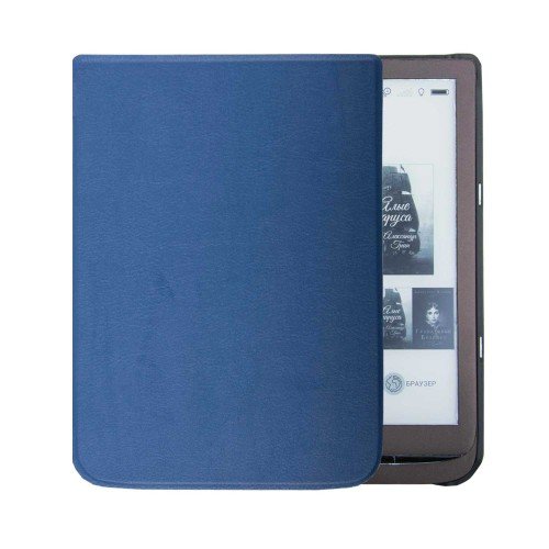 Калъф Premium за Pocketbook InkPad 3 PB740, 3 Pro PB740-2, Color PB741, Тъмносин
