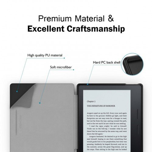 Калъф Premium за Kindle Oasis 7", Черен