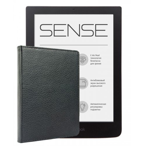Pocketbook Sense PB630, Тъмнокафяв + Калъф