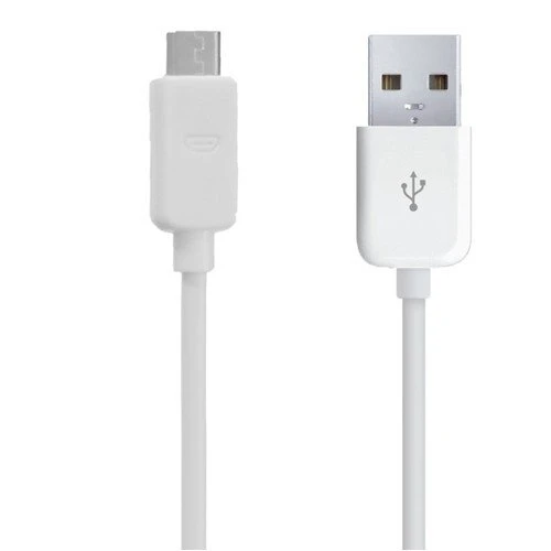 Микро USB кабел за данни, 1м., Бял
