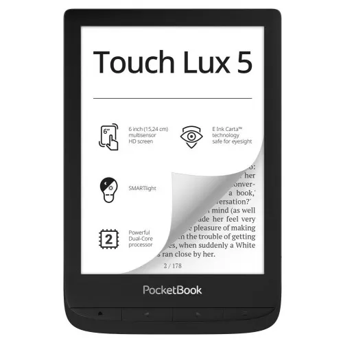 PocketBook Touch Lux 5 PB628, 6", Черен PocketBook Touch Lux 5 PB628, 6", Черен