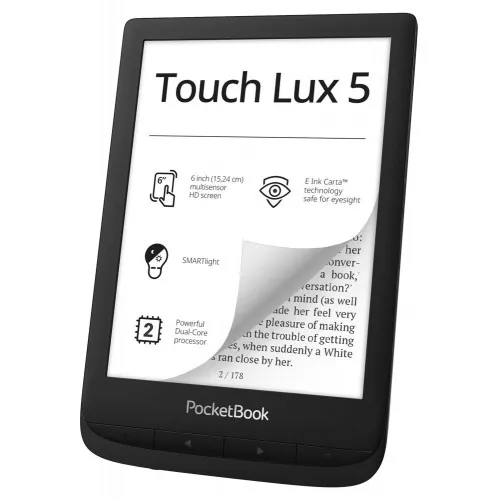 PocketBook Touch Lux 5 PB628, 6", Черен PocketBook Touch Lux 5 PB628, 6", Черен