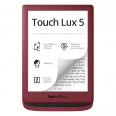 PocketBook Touch Lux 5 PB628, 6", Червен