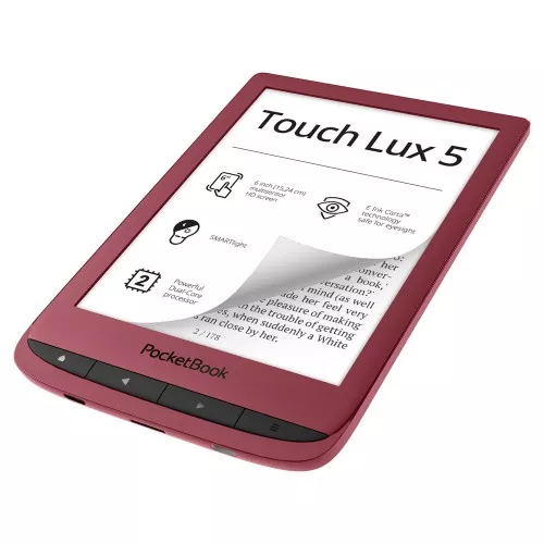 PocketBook Touch Lux 5 PB628, 6", Червен