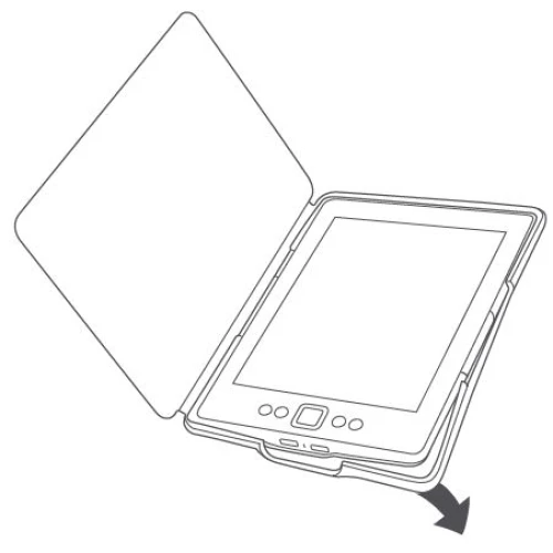 Класически калъф за Kindle 4/5, Тюркоаз