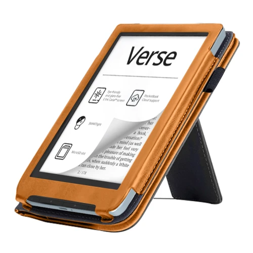 Калъф GARV Stand за PocketBook Verse Pro, Кафяв Калъф GARV Stand за PocketBook Verse Pro, Кафяв