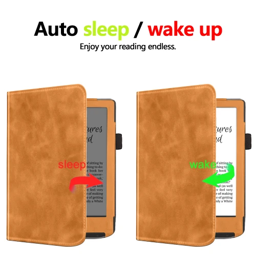 Калъф GARV Stand за PocketBook Verse Pro, Кафяв Калъф GARV Stand за PocketBook Verse Pro, Кафяв