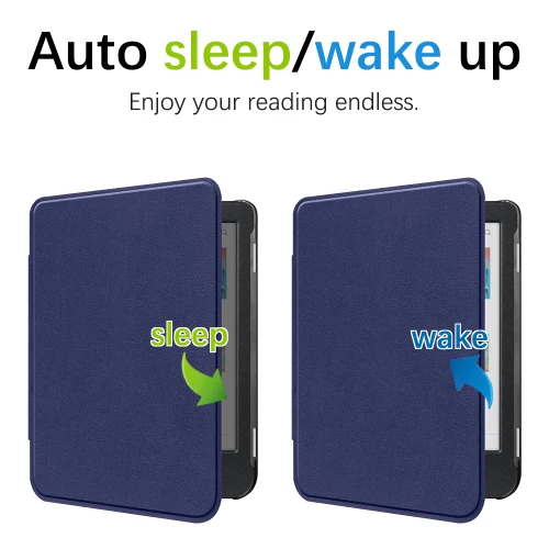 Калъф GARV Slim за Kobo Clara BW, Тъмносин