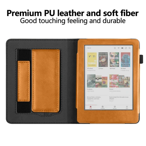 Калъф GARV Stand за Kobo Clara BW, Кафяв Калъф GARV Stand за Kobo Clara BW, Кафяв