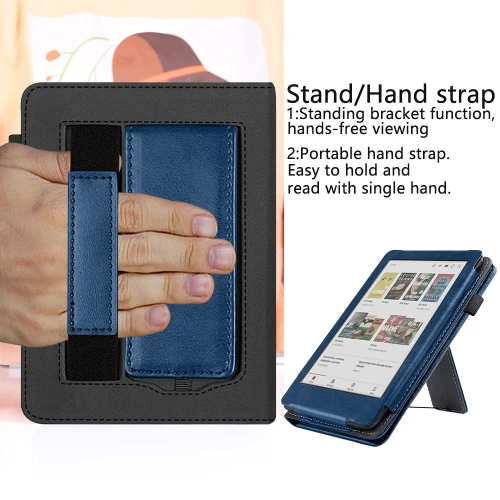 Калъф GARV Stand за Kobo Clara Colour, Тъмносин