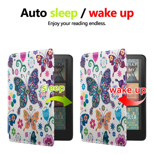 Калъф GARV Slim за Kindle ColorSoft, Butterfly