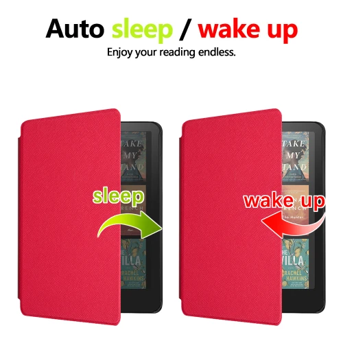 Калъф GARV Smart за Kindle Paperwhite 2024 7", Червен