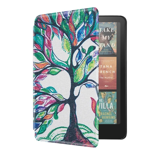 Калъф GARV Slim за Kindle Paperwhite 2024 7", Colorful Tree