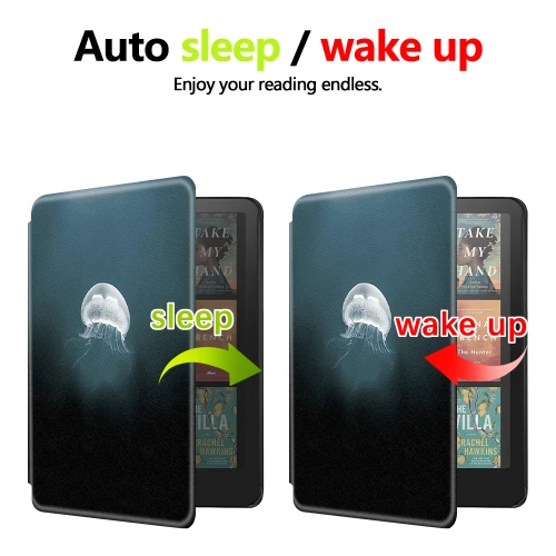 Калъф GARV Slim за Kindle Paperwhite 2024 7", Ethereal Jellyfish