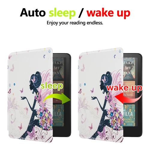 Калъф GARV Slim за Kindle Paperwhite 2024 7", Fairy