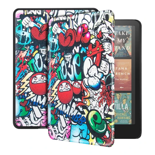 Калъф GARV Slim за Kindle Paperwhite 2024 7", Graffiti