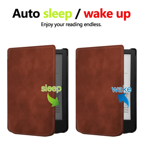 Калъф GARV Slim за Pocketbook Verse Lite, Кафяв