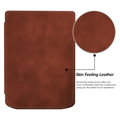 Калъф GARV Slim за Pocketbook Verse Lite, Кафяв