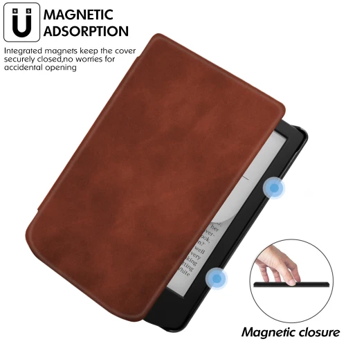 Калъф GARV Slim за Pocketbook Verse Lite, Кафяв