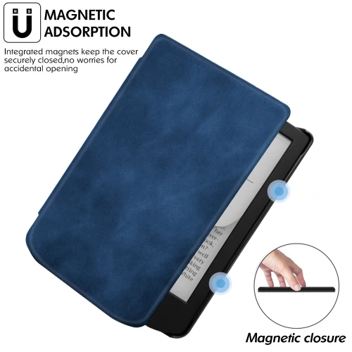 Калъф GARV Slim за Pocketbook Verse Lite, Тъмносин