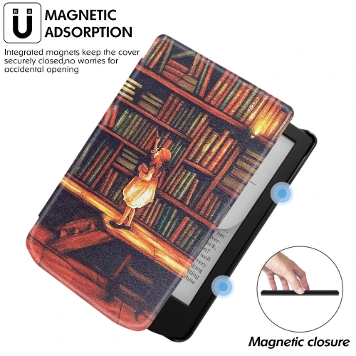 Калъф GARV Slim за Pocketbook Verse Lite, Librarian