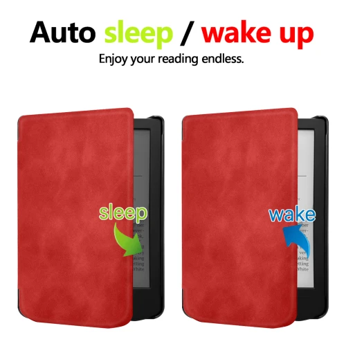 Калъф GARV Slim за Pocketbook Verse Lite, Червен