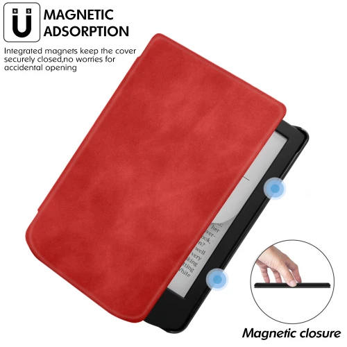 Калъф GARV Slim за Pocketbook Verse Lite, Червен