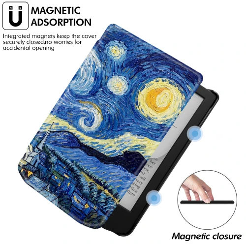 Калъф GARV Slim за Pocketbook Verse Lite, Starry Night