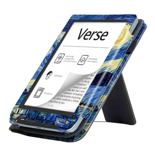 Калъф GARV Stand за Pocketbook Verse Lite, Starry Night Калъф GARV Stand за Pocketbook Verse Lite, Starry Night