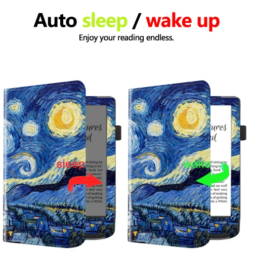 Калъф GARV Stand за Pocketbook Verse, Starry Night