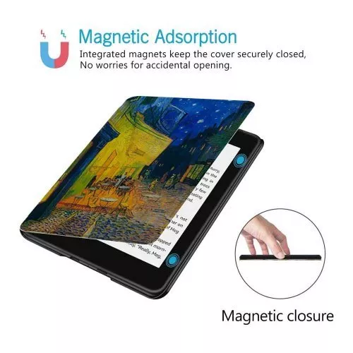 Калъф GARV Slim за Kindle 2019, Cafeteria