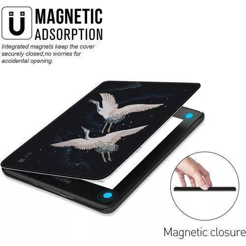 Калъф GARV Slim за Kindle 2019, Cranes