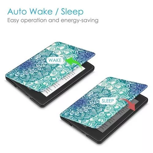 Калъф GARV Slim за Kindle 2019, Emerald Illusions