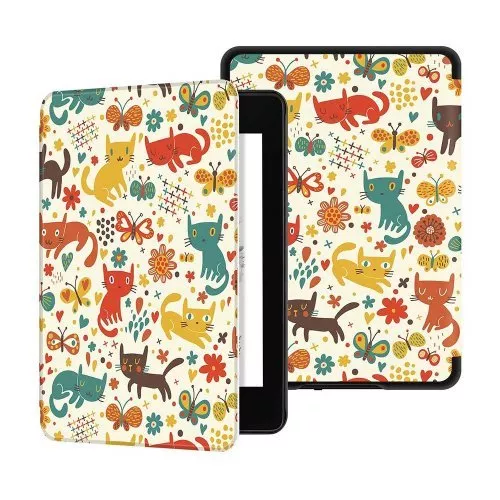 Калъф GARV Slim за Kindle 2019, Playing Cats