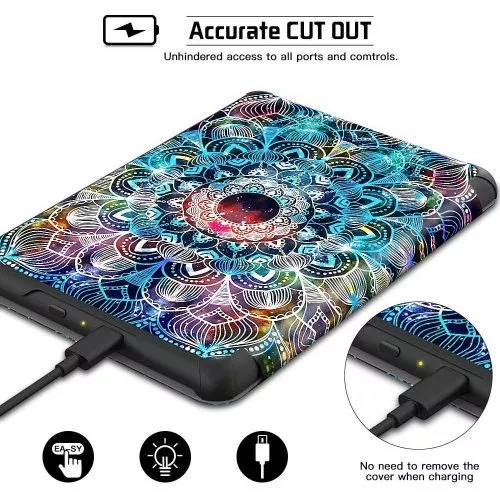 Калъф GARV Slim за Kindle Paperwhite 4 (2018), Mandala Galaxy