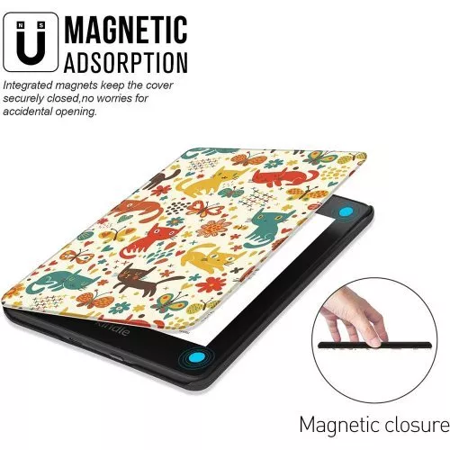 Калъф GARV Slim за Kindle Paperwhite 4 (2018), Playing Cats