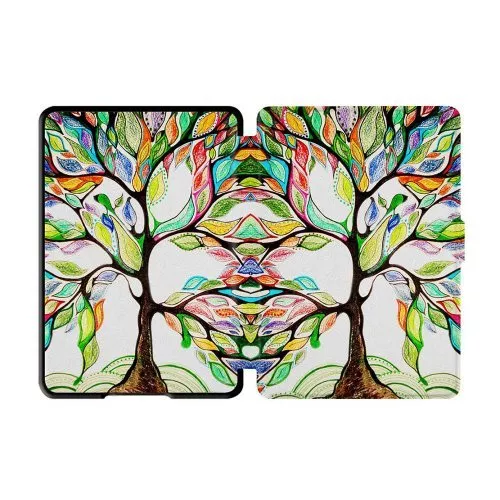 Калъф Slim за Kindle Glare (2016), Colored Tree