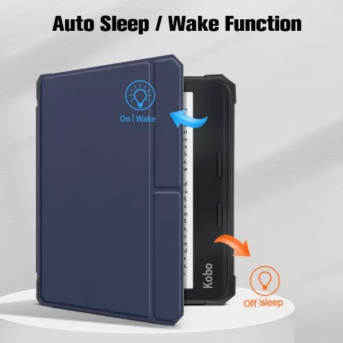 Калъф GARV Slim за Kobo Libra 2 (2021), Тъмносин