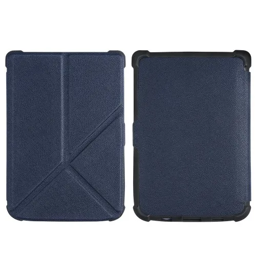 Калъф GARV Origami за PocketBook Basic Lux 2, Тъмносин