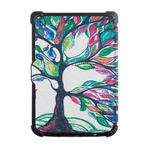 Калъф GARV Slim за PocketBook Basic Lux 2, Colorful Tree