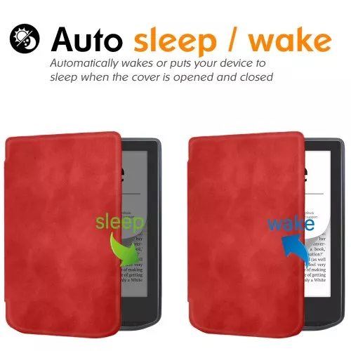 Калъф GARV Slim за Pocketbook Verse, Червен