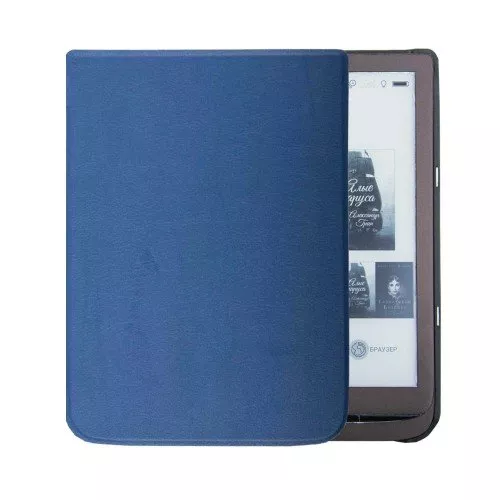 Калъф Premium за Pocketbook InkPad 3 PB740, Тъмносин