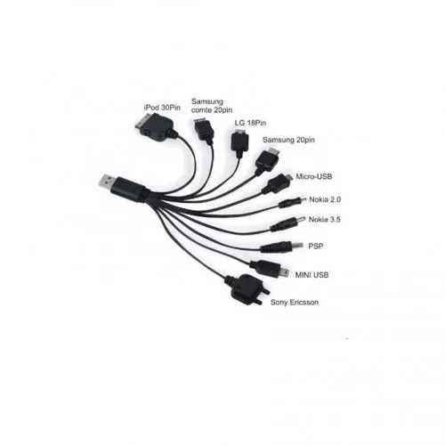 Кабел за зареждане 10in1, Универсален