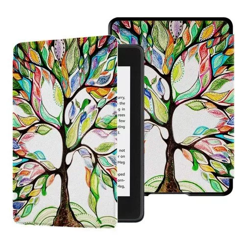 Калъф GARV Slim за Kindle 2019, Colorful Tree