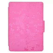 Калъф за Kindle Paperwhite с щампи на пеперуди, Розов