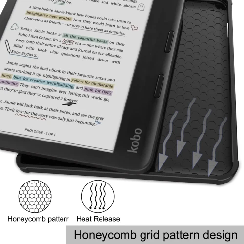 Калъф GARV Origami за Kobo Libra Colour, Червен