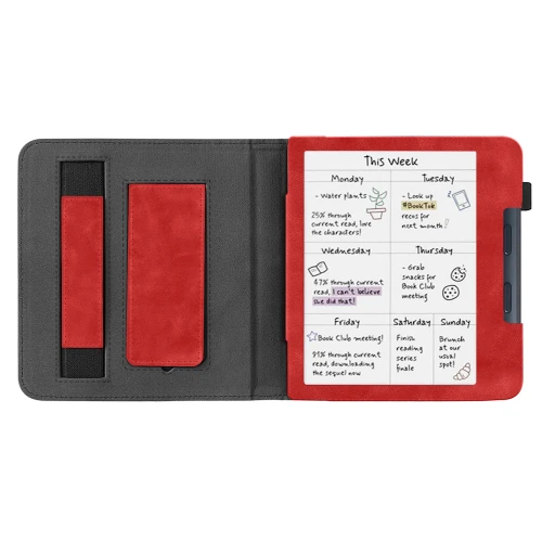 Калъф GARV Stand за Kobo Libra Colour, Червен