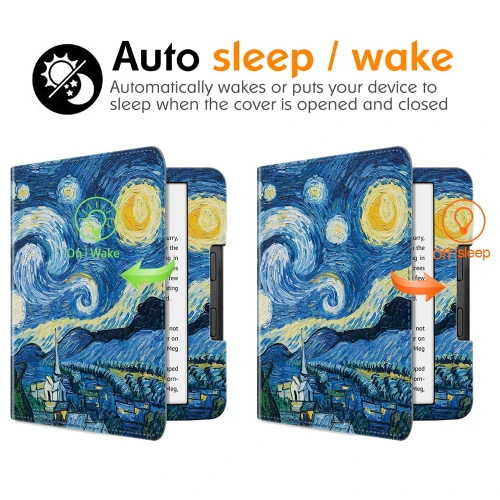 Калъф GARV Stand за Tolino Epos 3, Starry Night